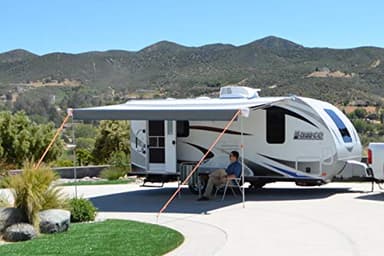 Carefree RV Awning Stabilizer Kit – Adjustable Height Poles for Awning Stabilization – Pole & Tie Down Kit - RV Awning Support & Accessories, Extends Up to 108"