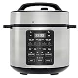 12-in-1 Electric Pressure Cooker, Slow Cooker, Rice Cooker, Steamer, Warmer & Sterilizer, Multi-Functional Pressure Cooker, Stainless Steel, 6 Quart, Black