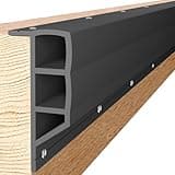 Nalwort Dock Bumpers 16 Feet and 24 Feet, Full Protection Dock Fender for Straight Edge and Side, Boat Dock Bumpers for Edging, Includes Mounting Screws, Black Gray Blue Brown
