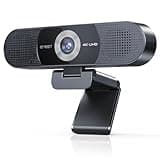 EMEET 3-in-1 4K Webcam with Microphone and Speaker, C980 PRO 60°-98° Wide Angle Webcam w/ 4 Noise Cancel Mics, 2 Speakers, Fixed Focus, Magnetic Privacy Cover, Great for Group and Personal Video Calls