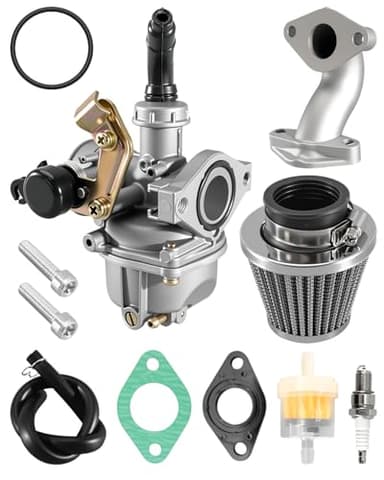 HUFEWU Carburetor 19mm Fit for PZ19 Kayo Fox 70 Bull 125 Predator 125 125CC 70cc 90cc ATV Quad Carb, Carburador Para Moto with Cable Choke Carb Air Filter