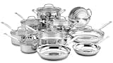 Cuisinart 17-Piece Cookware Set, Chef's Classic Steel Collection 77-17N
