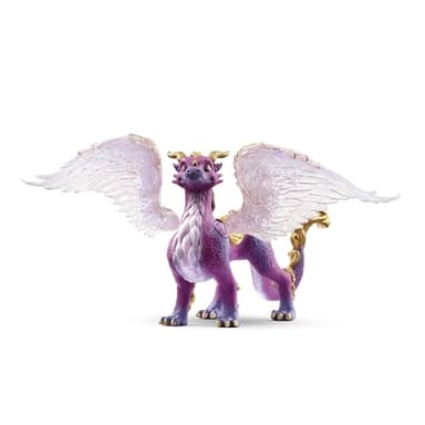 Schleich Bayala - 7" Nightsky Dragon Figurine Toy with Moveable Wings - Cute Fantasy Fairy Animal Figure for Girls and Boys - Purple Wyvern Mythical Creature for Imaginative Play - Kids Age 5+ | 70762
