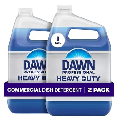 Dawn Professional Heavy Duty Manual Pot and Pan Dish Soap Detergent, 1 Gallon (Case of 2)