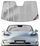 Pigenius Windshield Sunshade for Tesla Model 3 2018-2025, Model Y 2020-2025 Front Window Shade - AstraGuard