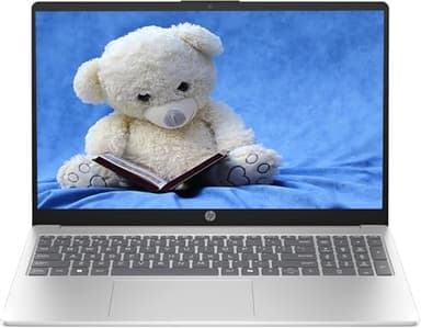 HP Portable 15'' HD Micro-Edge IPS Laptop, Intel N Series Processor Up to 3.69GHz, 4GB DDR4, 128GB SSD, HDMI, Webcam, Ultra-Fast 6th Gen WiFi, Windows 11 OS, Dale Silver, Renewed
