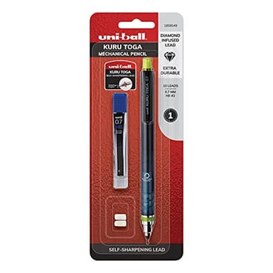 uniball Kuru Toga Mechanical Pencil Starter Kit, 0.7mm HB#2, 1 Pack