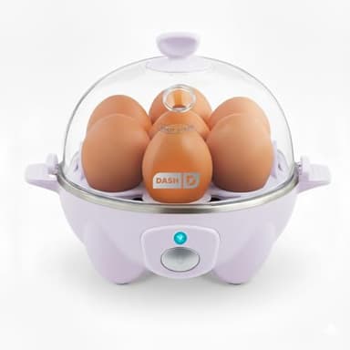 Dash Rapid Egg Cooker - Boiler, Poacher & Steamer - Includes Measuring & Recipe Guide - Dishwasher Safe - BPA Free - Holds 7 Eggs, Lavender
