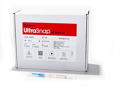 Bio Shield Tech Hygiena Ultrasnap Surface ATP Test Devices, ATP Testing Kit, User-Friendly, Biological Contamination Tests Kit Used with Hygiena Luminometers (100 Per Box)-US2020