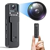 LaoZiCao 1080P HD Body Worn Camera, Wearable Body Camera with Night Vision, Loop Recording, Back Clip for Traveling, Driver, Delivery Man, Lecture Recording, Serving Jobs