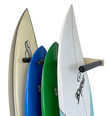 Vertical Surfboard Storage Rack - Holds 4 Boards