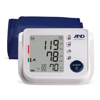 A&D Medical Talking Blood Pressure Machine UA-1030T with Medium Blood Pressure Cuff (23-37 cm / 9.0-14.6” Range) TriCheck Mode & Body Movement Sensor