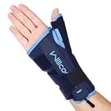 Willcom Night Wrist Brace and Thumb Spica Splint Stabilizer-Breathable Lightweight-Support for De Quervains Tenosynovitis, Arthritis(Right Hand-S,< 6.75inch)