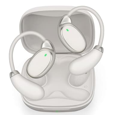 Qnmittry Language Translator Earbuds Offer Two Way Real-time Translation in 138 Languages, with Bluetooth and an APP Provide Online Instant Voice Translation for Travel Business and Learning White
