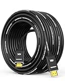 Capshi 4K Long HDMI Cable 50ft/15M, in-Wall CL3 Rated HDMI Cable 2.0 Support (HDR10 8/10bit 18Gbps HDCP2.2 ARC) High Speed HD Shielded Cord Compatible with Roku TV/Laptop/PC/HDTV