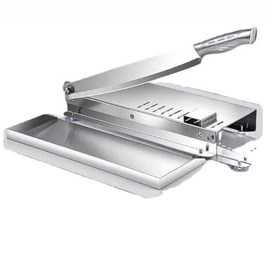 Household Cutting Guillotine,Meat Slicer Bone Cutter,Manual Frozen Meat Ribs Chopper,Stainless Beef Cutter Machine For Rib Fish Chicken Beef,L