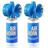 Saillong 2 Pack 1.4oz Marine Boat Air Horn, Loud Air Horns for Safety, Mini Small Blow Fog Bear Horn, Meet Coast Guard, Emergency Use for Marine Boating Sporting Events Outdoor Alarm