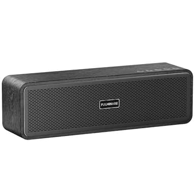 FULMINARE Portable Bluetooth Speaker for Home, Wooden Housing, 50W Deep Bass Stereo Sound, Bluetooth 5.3, 30H Playtime, 4-in-1 Playback, IPX5 Waterproof for Indoor & Outdoor Use