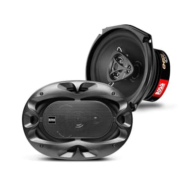 BOSS Audio Systems CH6930B 6 x 9 Inch Car Door Speakers - 400 Watts Max (Pair), Coaxial, 3 Way, Full Range, 4 Ohms, Sold in Pairs, Bocinas para Carro