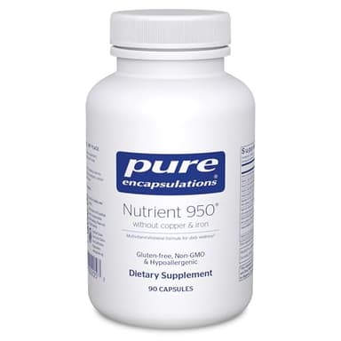 Pure Encapsulations Nutrient 950 Without Copper & Iron | Hypoallergenic Multi-Vitamin/Mineral Formula for Optimal Health | 90 Capsules