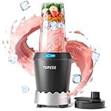 TOPZEE Personal Smoothie Blender - 1000W Single Serve Smoothie Maker with 24oz Portable Travel Cups, Ideal for Protein Shakes, Frozen Drinks, and Kitchen Use