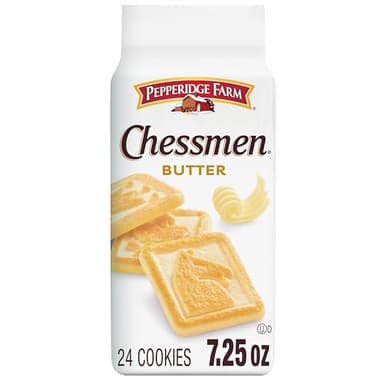 Pepperidge Farm Chessmen Butter Cookies, 7.25 oz. Bag (Packaging may vary)