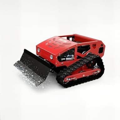 Remote Control Lawn Mower, 9HP Gas Powered, Tracked All-Terrain Mower for Hillside, Lawn & Professional Property Maintenance with Snow Plow Option