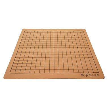 SongYun Go Game Board Reversible 19 x 19/13x13 Roll-up and Foldable Faux Leather Board Portable Travel Board- Classic Strategy Board Game (Weiqi/Baduk)