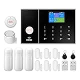 YBJ Wireless Home Alarm System, DIY WiFi Alarm System for Home Security with APP Alert, 16-Piece-Kit (Motion Detector, Door Sensors, Remote Control, Siren), Compatible with Alexa and Google Assistant