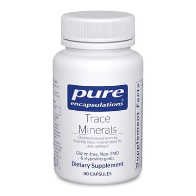 Pure Encapsulations Trace Minerals - Multimineral Supplement - Mineral Supplement - Supports Metabolism & Cellular Function* - Gluten Free & Vegan - 60 Capsules