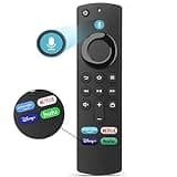 Upgrade Replacement Voice Remote (L5B83G) for FireStick 3rd Gen, Smart TV Stick/4K Max, Lite, Fire TV Cube & Cube Max, Fire TV 3rd Gen Pendant (Includes 2 Batteries)