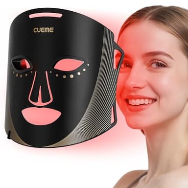 CUEME Red Light Therapy for Face, FDA-Cleared LED Light Therapy Mask for Wrinkles, Acne Treatment, and Skin Care, Portable Facial Mask for Women - Mom, Sister, Girlfriend, and Wife