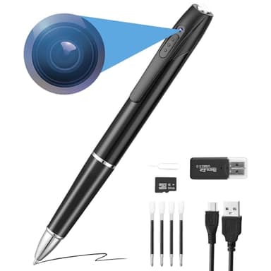 CBHLPLK 1080P HD Spy Camera, 64GB Mini Body Cam, Hidden Cameras, Mini Camera, Rechargeable Small Pocket Cam, Suitable for Feetings, Classrooms, Business Negotiations