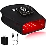 TUOYR Cordless Red & Infrared Light Therapy for Hand Pain Relief Device with 660nm Red 850nm Infrared Light with 4000mAh Battery Portable Pad for Hands Fingers Wrist Joint Stiffness Treatment Gloves