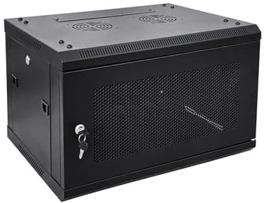 NETECABLE 6U Wall Mount Server Cabinet Network Rack Vented Enclosure Locking Door