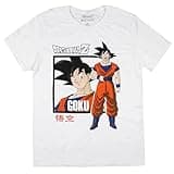 Dragon Ball Z Men's Goku Saiyan Warrior Adult Short Sleeve Graphic Print T-Shirt (Small)