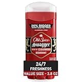 Old Spice Aluminum Free Deodorant for Men Red Zone Collection, Swagger Invisible Solid, Lime & Cedarwood Scent, 3.8 Oz