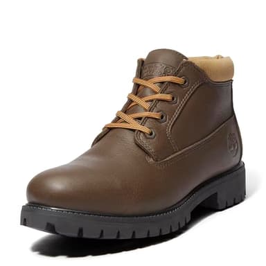 Timberland Men's Premium MID LACE UP WATERPROOF CHUKKA BOOT, BROWN, 12 Wide