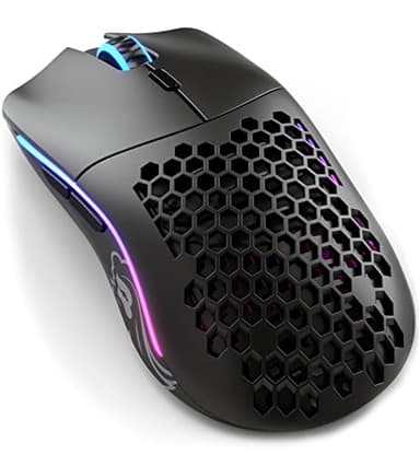 GLORIOUS Model O Wireless Gaming Mouse - Superlight, 69g Honeycomb Design, RGB, Ambidextrous, Lag Free 2.4GHz Wireless, Up to 71 Hours Battery - Matte Black