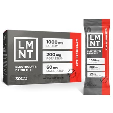 LMNT Zero Sugar Electrolytes - Watermelon Salt | Drink Mix | 30-Count