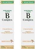 Nature's Bounty Vitamin B Complex sublingual Liquid, 2 Fl Oz (Pack of 2)