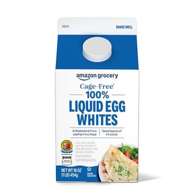 Amazon Grocery, Cage Free Liquid Egg Whites, 16 Fl Oz