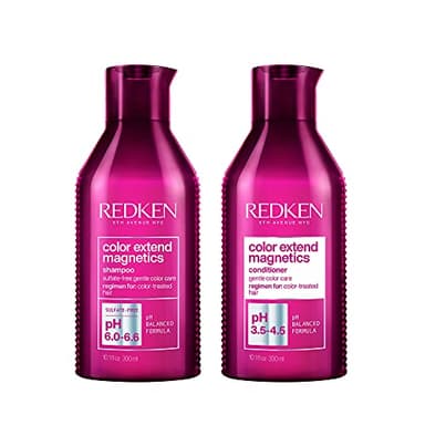 Redken Color Extend Magnetics Shampoo and Conditioner For Color-Treated Hair | Gently Cleanses & Protects Color | With Amino Acid | Sulfate Free Shampoo