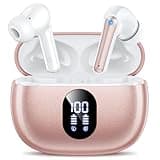 ZZU Wireless Earbuds, Bluetooth Ear Buds with Big Bass Stereo Sound, 48 Hours Playtime, Lightweight in-Ear Fit Earphones, IPX7, Hands-Free Calls with AI for iPhone, Android, Pad, Sports, Workout