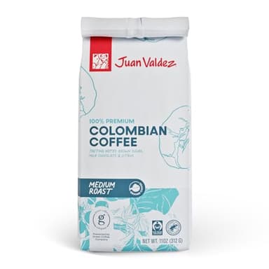 Juan Valdez Medium Roast Ground Coffee | 11oz Bag | Premium Colombian Coffee | Single Origin | Specialty Gourmet | Fair Trade | Rainforest Alliance