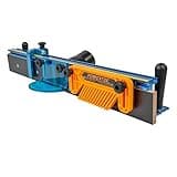 POWERTEC Router Table Fence Kit Deluxe System 3-3/8” Tall 24" Long, Router Table Top, Routing Tables for Woodworking w/Reversible Flip Stop, Dust Port, Adjustable Bit Guard, Featherboard - 71536