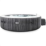 Intex PureSpa Plus 6 Person Portable Inflatable Round Hot Tub Spa with 170 Jets - Outdoor Blow-Up Hot Tub with Pump, Filter, Cover, and Dispenser Ball