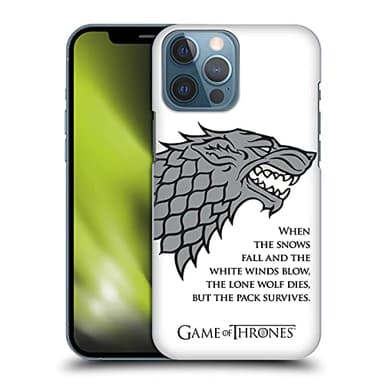 Head Case Designs Officially Licensed HBO Game of Thrones White Winds Graphics Hard Back Case Compatible with Apple iPhone 13 Pro Max