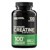 Optimum Nutrition Micronized Creatine Monohydrate Capsules, Keto Friendly, 2500mg, 100 Capsules