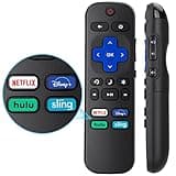 Replacement Remote Control for Roku Smart TVs, Compatible for TCL Roku/Hisense Roku/Onn Roku/Westinghouse Roku/Insignia Roku TVs【Only for Roku TV】